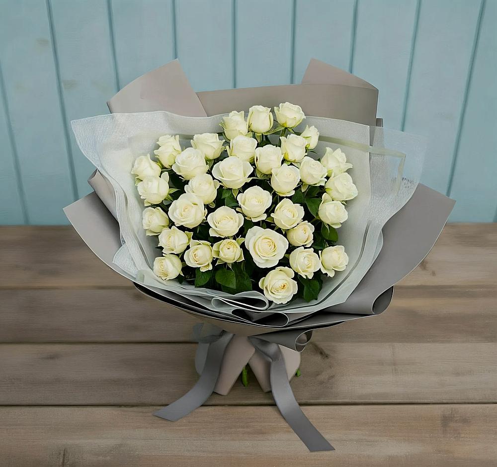 Букет Белоснежная нежность в Лысые Горы