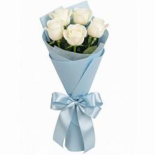 Букет 5 Белых роз Проуд в Лысые Горы