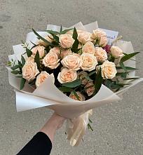 Букет Кремовые розы Латте в Лысые Горы