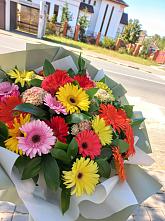 Букет цветов из:  Герберы #REPLACE_PRED# Лысые Горы