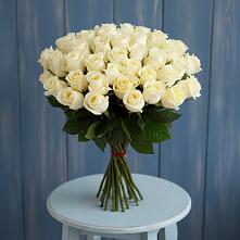 Букет 51 Белая роза Эдлесс Лав в Лысые Горы