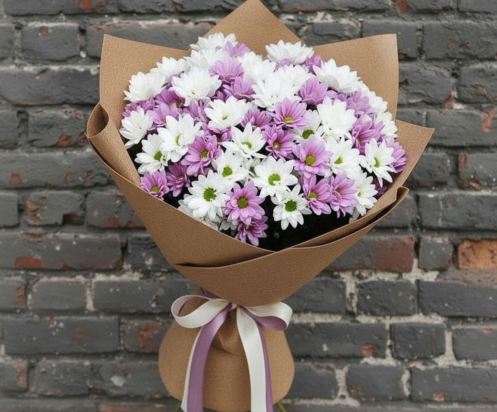 Букет цветов из: Хризантемы в Лысые Горы