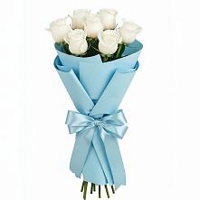 Букет 7 белых роз Проуд в Лысые Горы