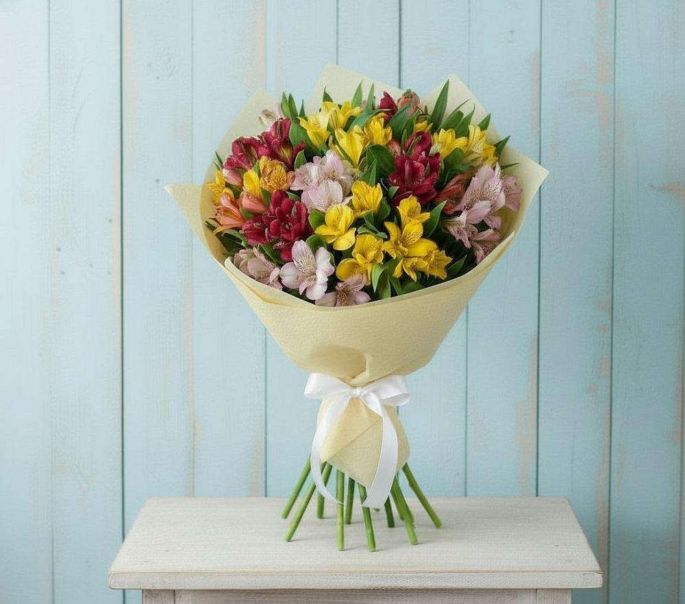 Букет цветов из: Альстромерии в Лысые Горы