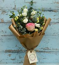 Букет цветов из:  Розы и Лизиантусы #REPLACE_PRED# Лысые Горы