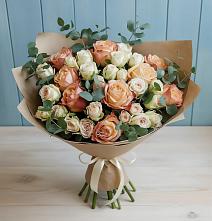 Букет цветов из:  Альстромерии и Розы в Лысые Горы