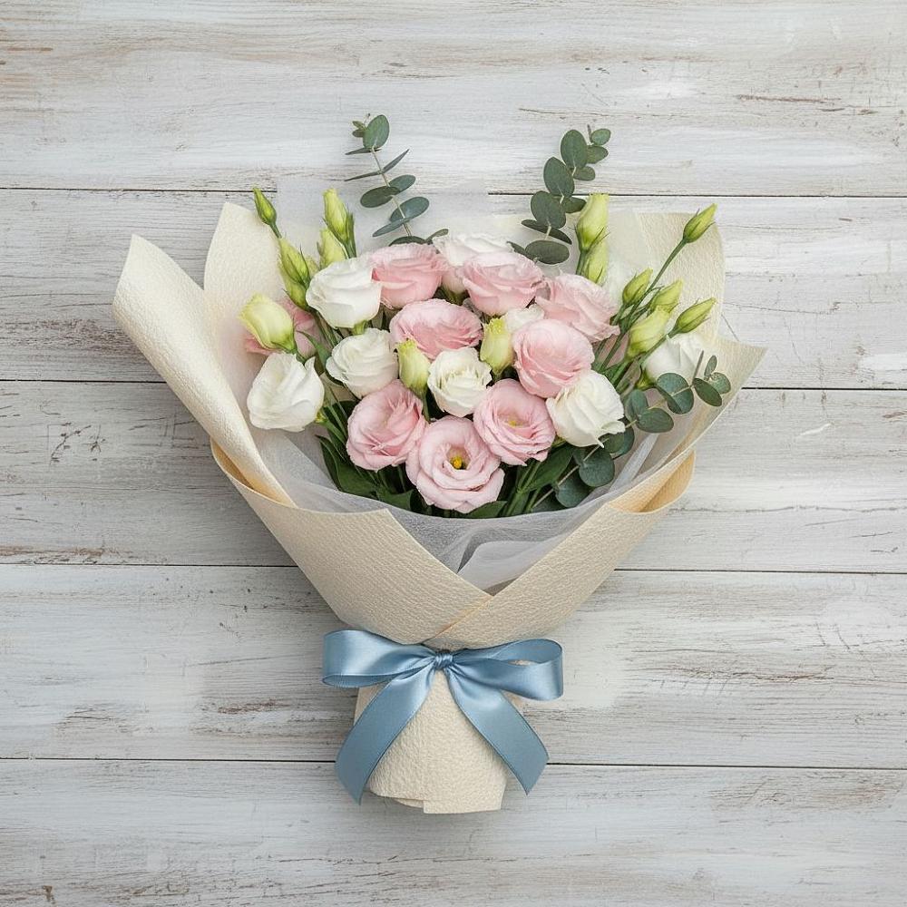 Букет цветов из: Лизиантусы в Лысые Горы